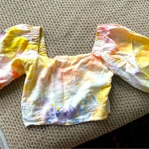 Bel Kazan tie dye crop top